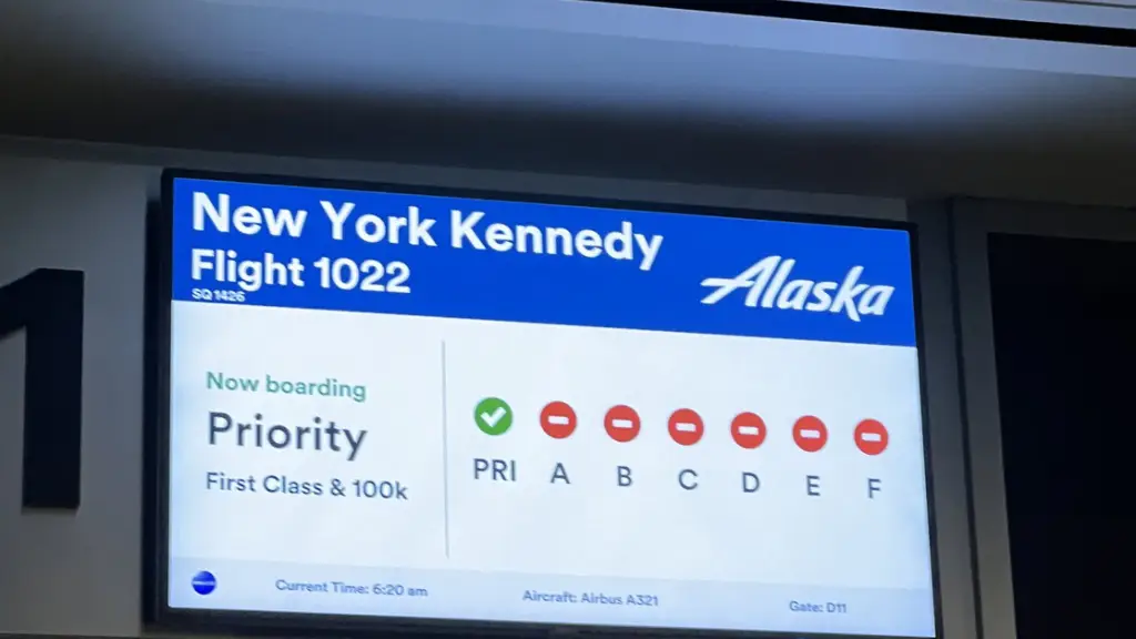 Alaska Airlines Boarding Group